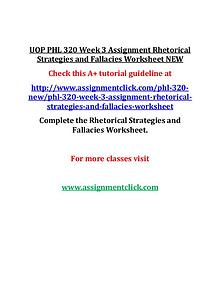 UOP GEN 201 Entire Course