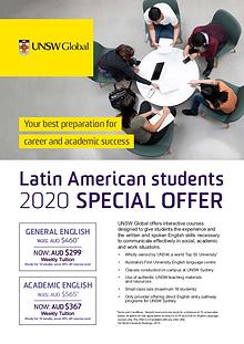 UNSW Global Latin American 2020 Special Offer