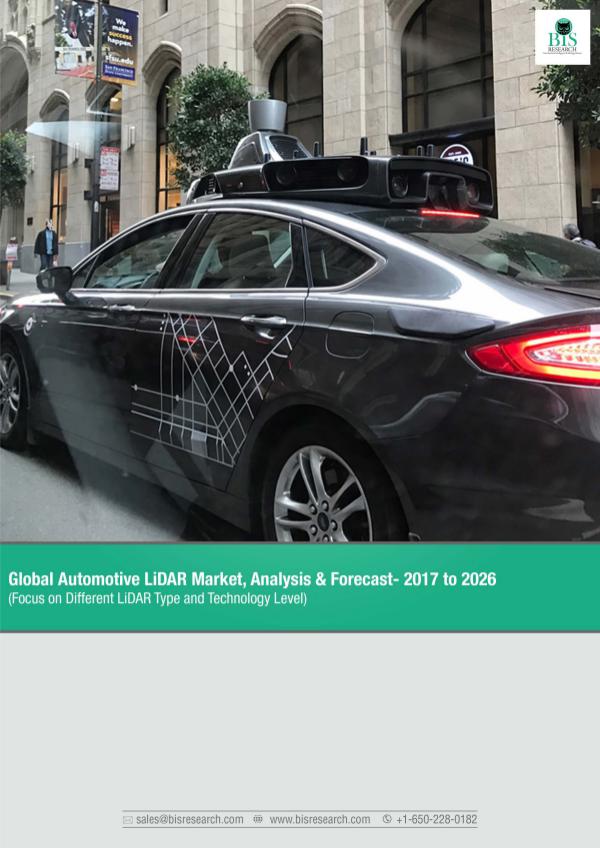 Global Automotive LiDAR Market Forecast 2017-2026 Automotive LiDAR Market Forecast 2017-2026