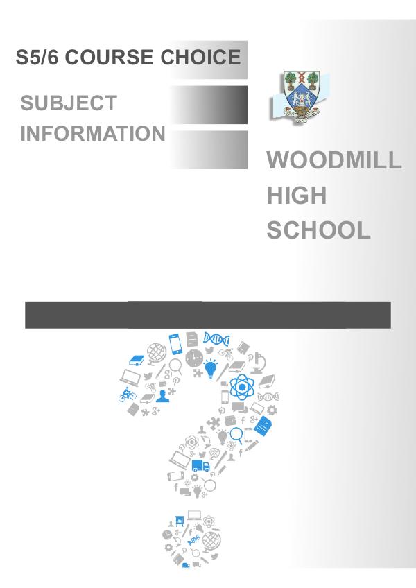 Senior course choice form Course choice senior