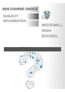 Senior course choice form