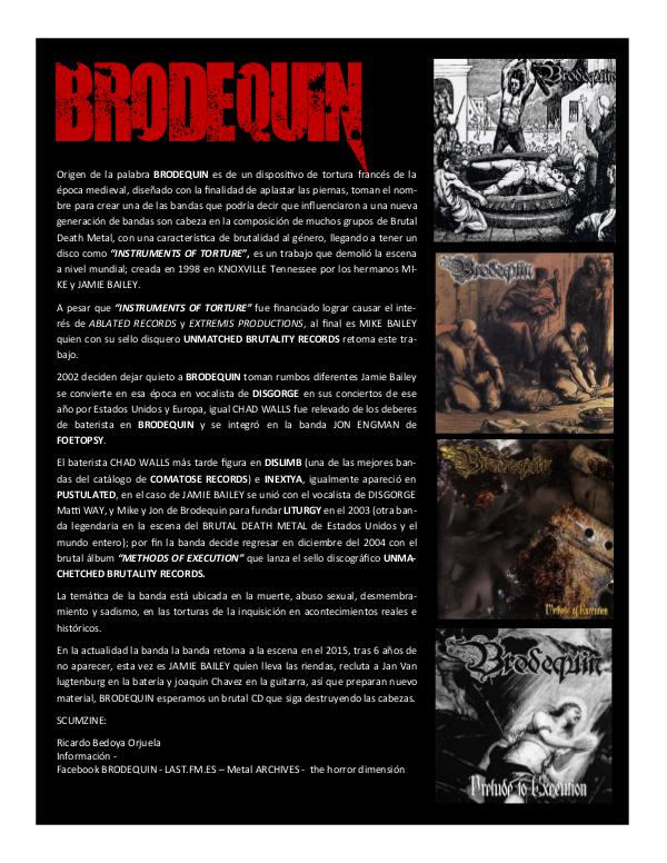 SCUMZINE edición  #5 SCUMZINE BRODEQUIN 1