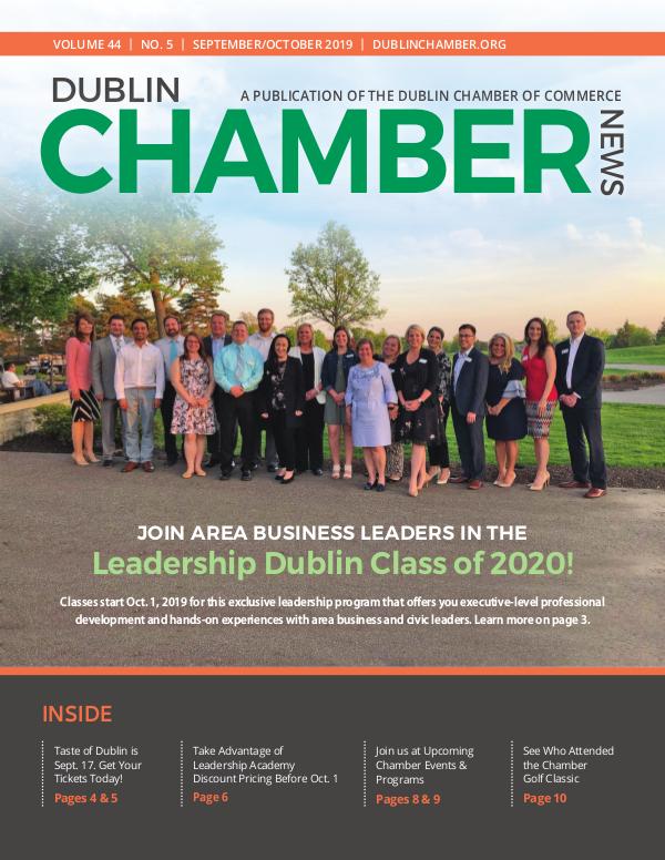 Dublin Chamber Magazine September October 2019 DCCNewsSeptOct2019ONLINE