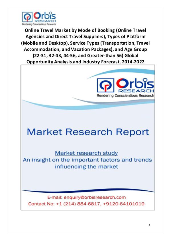 Market Research Reports Latest News: Global Online Travel Industry