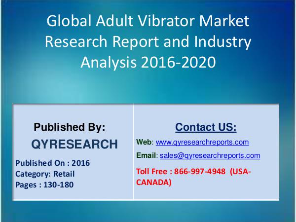 Global Adult Vibrator Market 2015 Research Reports 4