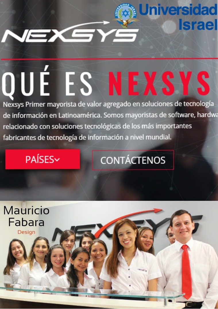 NEXSYS DEL ECUADOR UNIVERSIDAD ISRAEL NEXSYS DEL ECUADOR