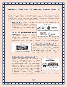Motability WAV Vehicles  - Your Questions Answered
