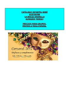 Catálogo infantil carnaval 2017