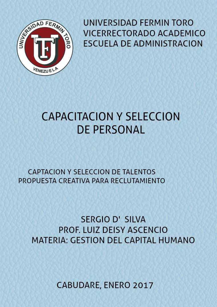 Captación y Selección de Capital Humano D