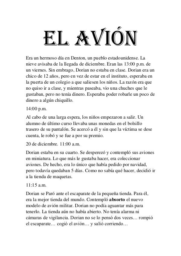 El avión El avión