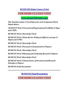 BCOM 231 RANK Career Begins/bcom231rank.com