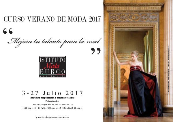 Istituto di Moda Burgo Summer Courses Istituto di Moda Burgo - Summer Courses Julio 2017