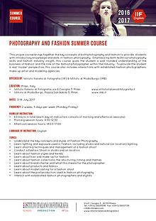 Istituto di Moda Burgo Summer Courses