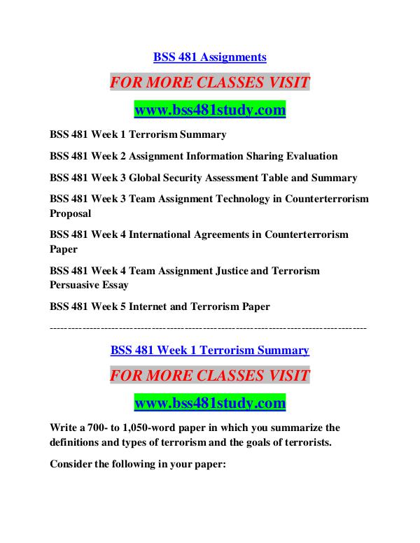 BSS 481 STUDY Career Begins/bss481study.com BSS 481 STUDY Career Begins/bss481study.com