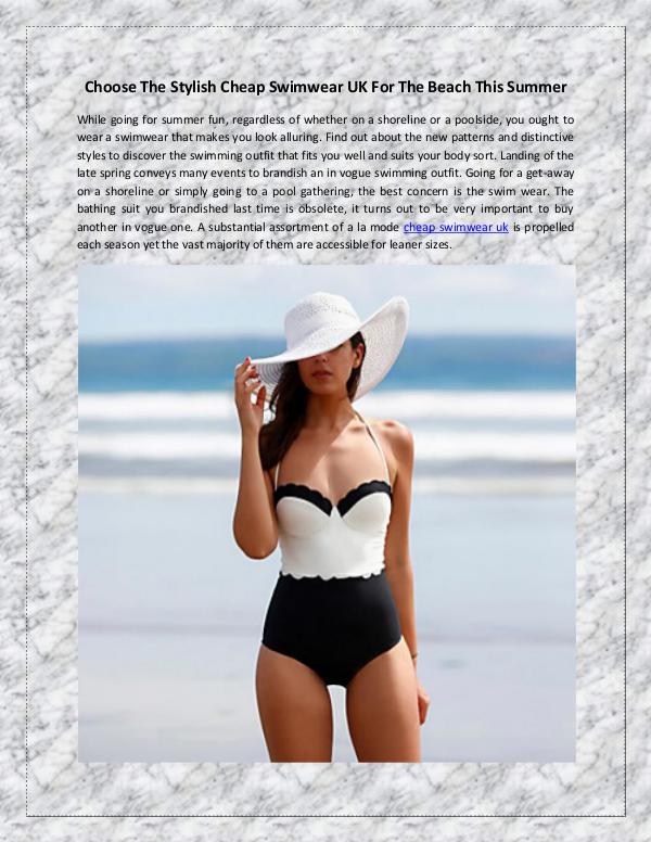 Choose The Stylish Cheap Swimwear UK For The Beach This Summer Choose The Stylish Cheap Swimwear UK For The Beach