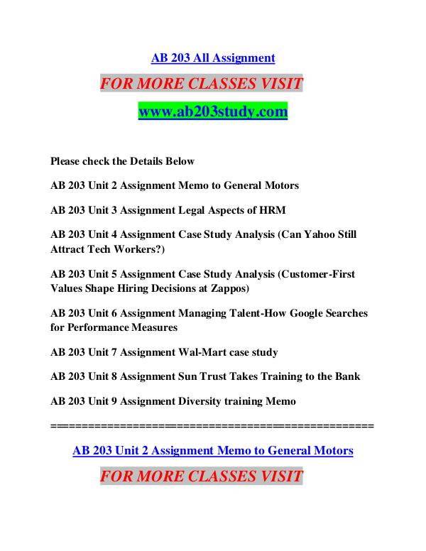 AB 203 STUDY Extraordinary Life/ab203study.com AB 203 STUDY Extraordinary Life/ab203study.com