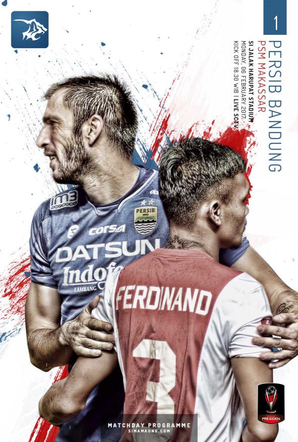 Matchday Programme PERSIB BANDUNG from SIMAMAUNG.COM Vol 1 - Simamaung Match Programme vs PSM Makassar