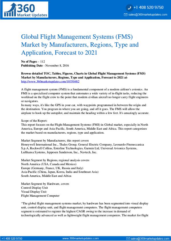 Flight Management Systems Market