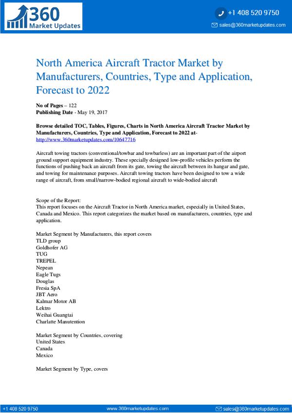 Aircraft Tractor Market Segmentation