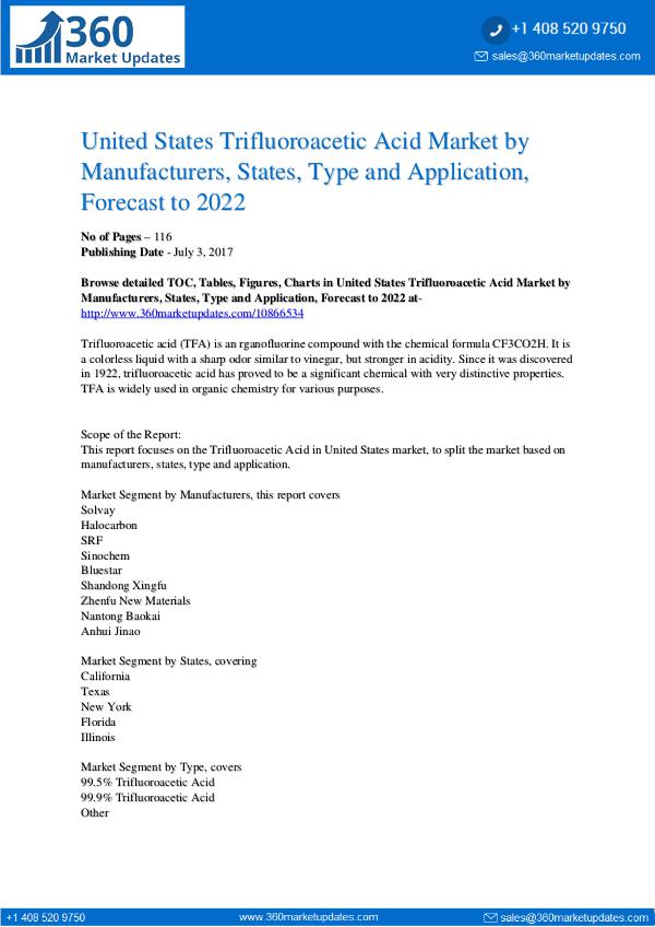 Reports- Trifluoroacetic Acid Market