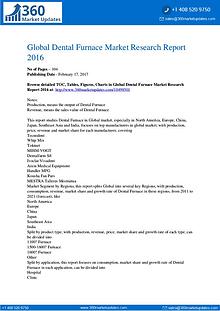 Dental Furnace Market 2017 By Top Manufacturers, Growth, Emerging