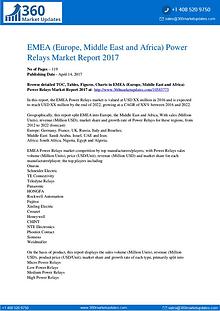 EMEA Power Relays Market by Manufacturers, Regions, Type