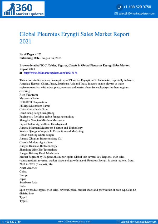 My first Magazine Global-Pleurotus-Eryngii-Sales-Market-Report-2021-