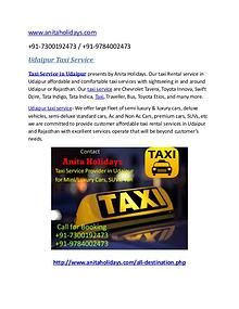 Udaipur Taxi Service