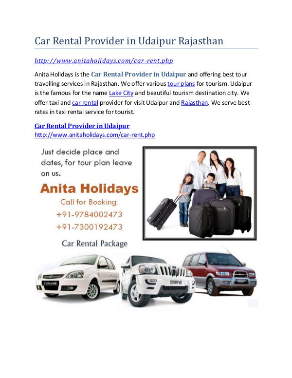 Car Rental Provider in Udaipur Full Day Car Rental Provider in Udaipur Rajasthan