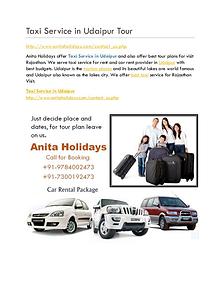 Taxi Service in Udaipur Full Day