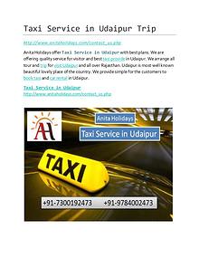 Udaipur Taxi Service