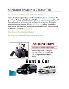 Car Rental Provider in Udaipur Airport