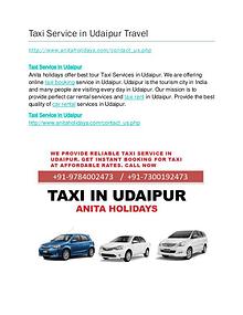 Taxi Service in Udaipur Full Day