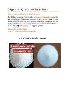 Quartz Powder in India Price