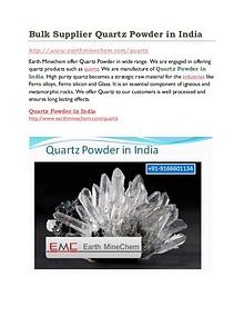 Quartz powder in India