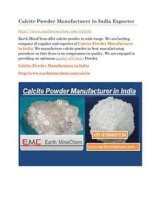 Calcite Powder Manufacturer in India