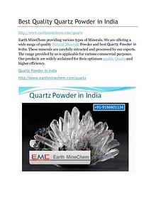 Quartz powder in India