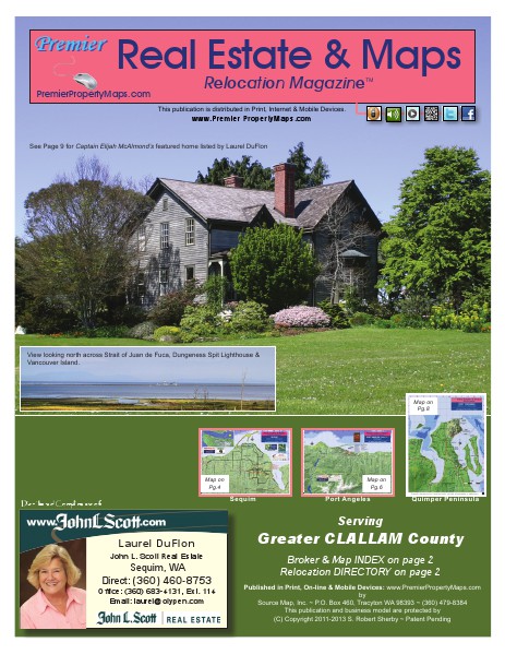 Real Estate & Maps Relocation Magazine Clallam Co., WA  May 2014