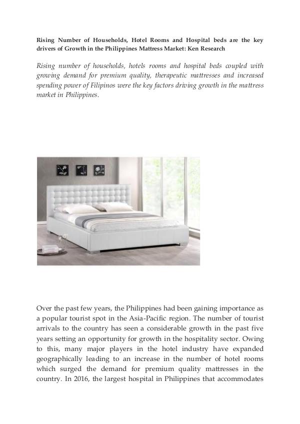 Market Research Report Philippines Mandaue Foam Sales,Mattress Sales Onli