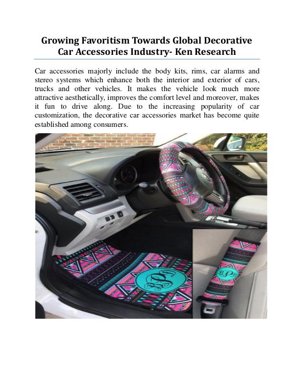 Car accessories sales volume worldwide,