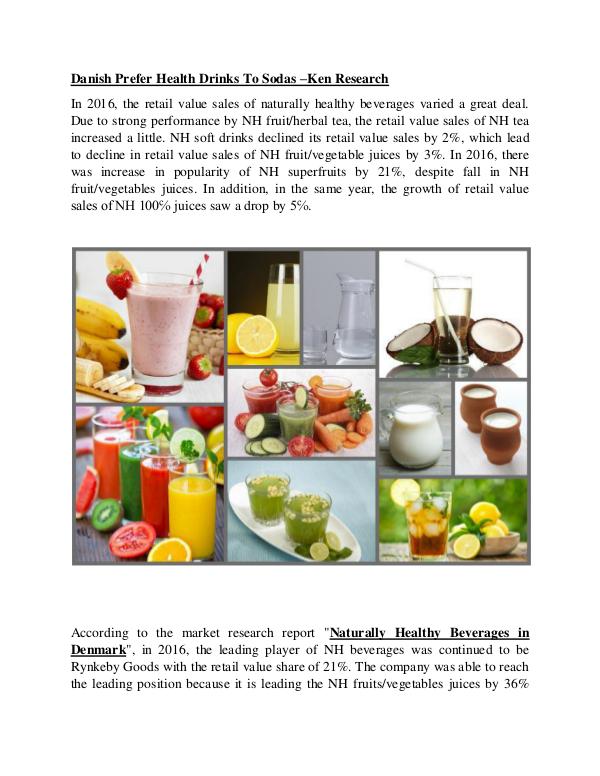 Market Research Report Denmark Naturally healthy beverages Market Future