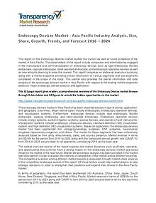 Endoscopy Devices Market Research Report 2017 Analysis And Forecast