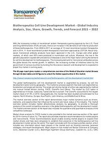 Biotherapeutics Cell Line Development Market Forecasts To 2024