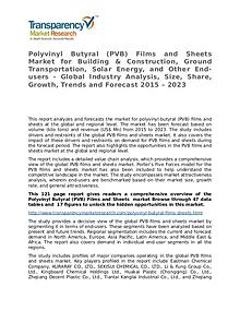 Polyvinyl Butyral (PVB) Films and Sheets Market 2015