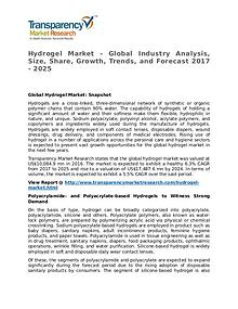 Hydrogel Market Research Report and Forecast up to 2025