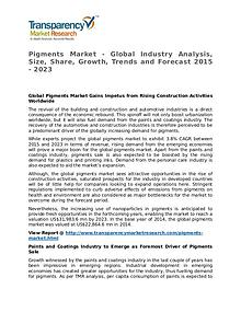 Pigments Market 2015 Share, Trend, Segmentation and Forecast to 2023