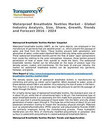 Waterproof Breathable Textiles Market 2016