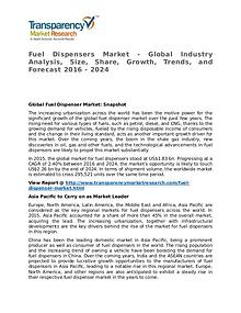 Fuel Dispenser Market 2016 Share, Trend, Segmentation and Forecast