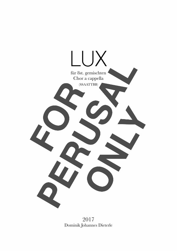 Dominik J. Dieterle - LUX