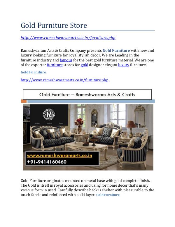 Gold Furniture Store Gold Furniture Store